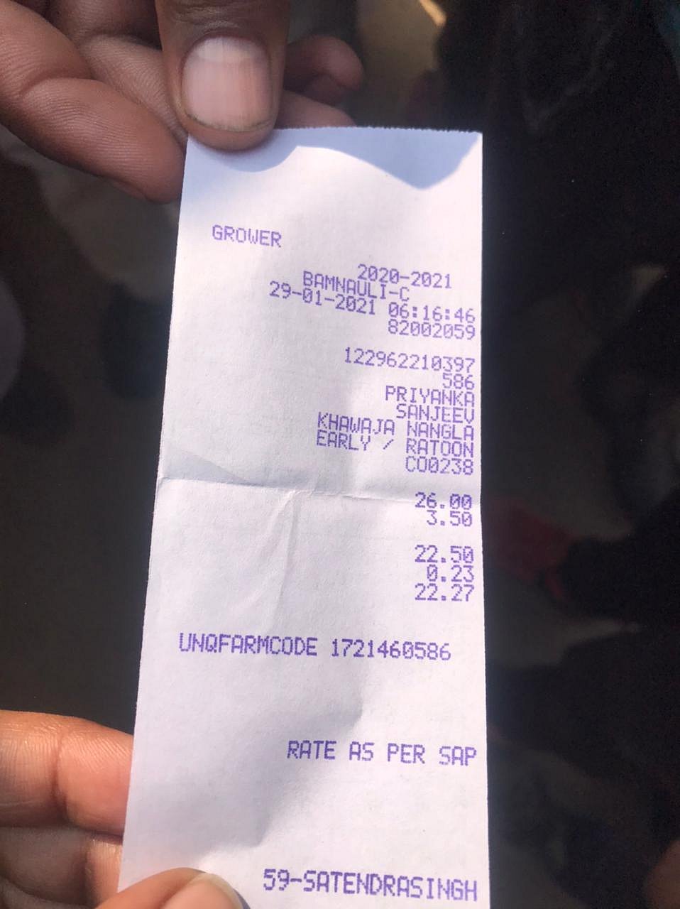 In Uttar Pradesh, sugarcane farmers not paid for 2020, get ‘zero price’ receipts for 2021