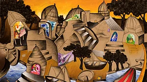 A luxury art exhibition featuring Indian master artists
