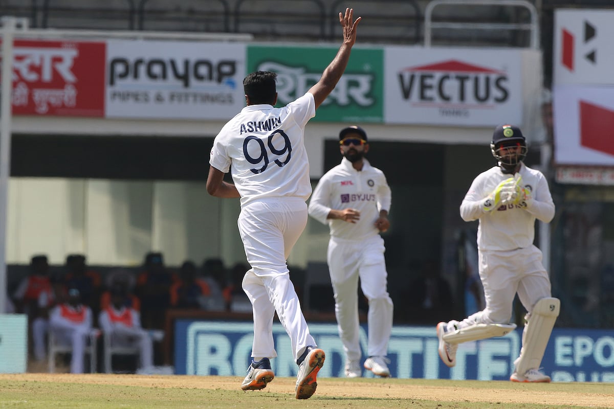 Ashwin 1st Indian spinner to take wicket off first ball of a Test innings