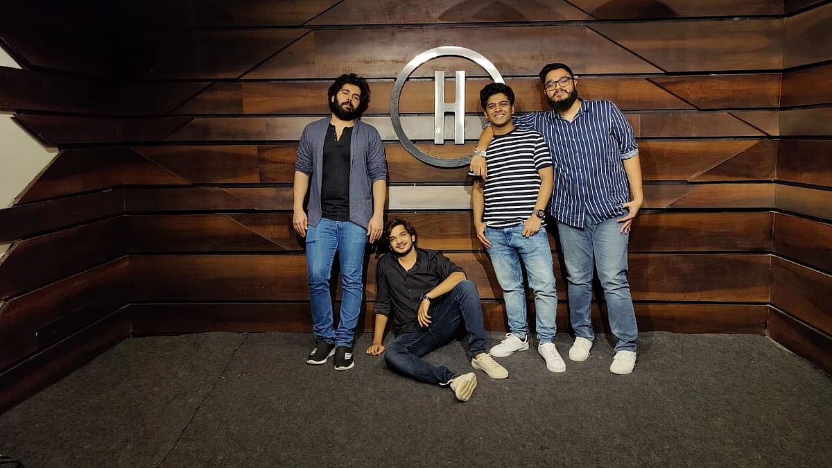 Munawar with his friends