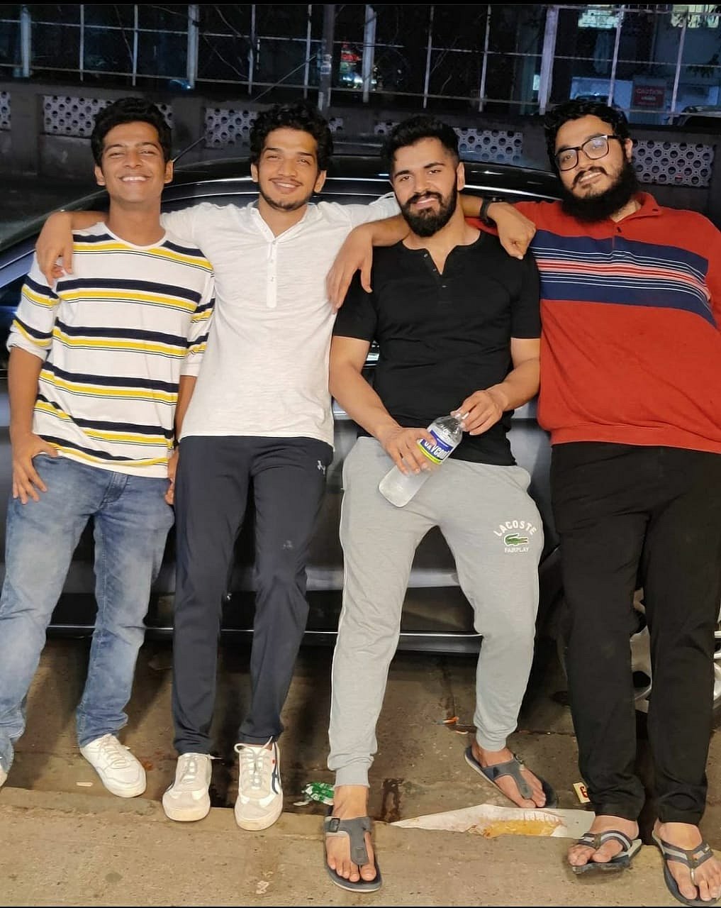 Munawar with his friends