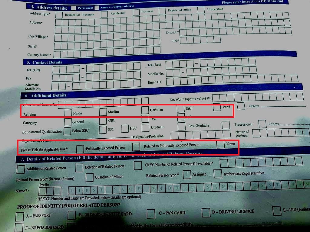 Why are banks collecting information about customers’ religion and political connections ? 