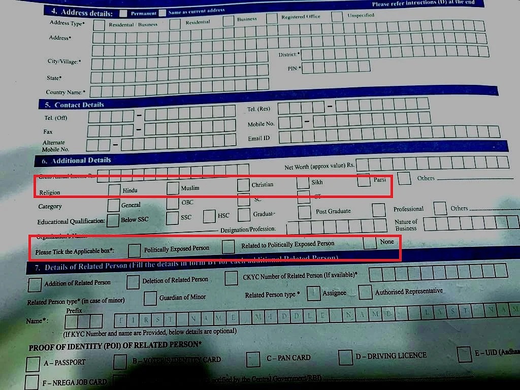 Why are banks collecting information about customers’ religion and political connections ? 