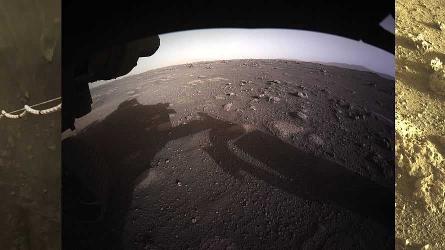 NASA rover sends 1st colour images of Mars, a selfie too