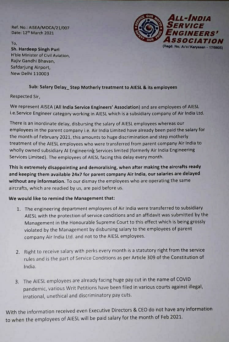 Air India’s technical staff faces salary crisis; Modi govt wants to close down the company, say employees