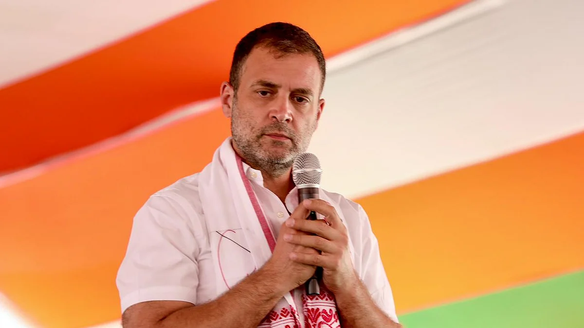 Congress leader Rahul Gandhi in Assam