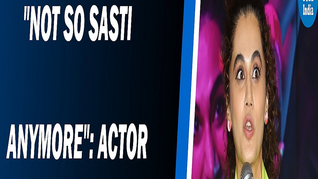 “Not So Sasti Anymore”: Actor Taapsee Pannu on 3 days of tax raids