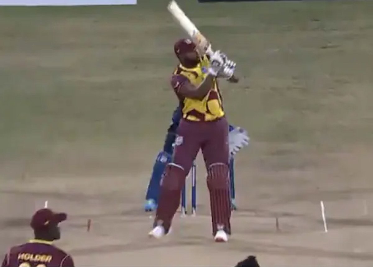 WATCH: Keiran Pollard hits six sixes in an over as Windies beat Sri Lanka