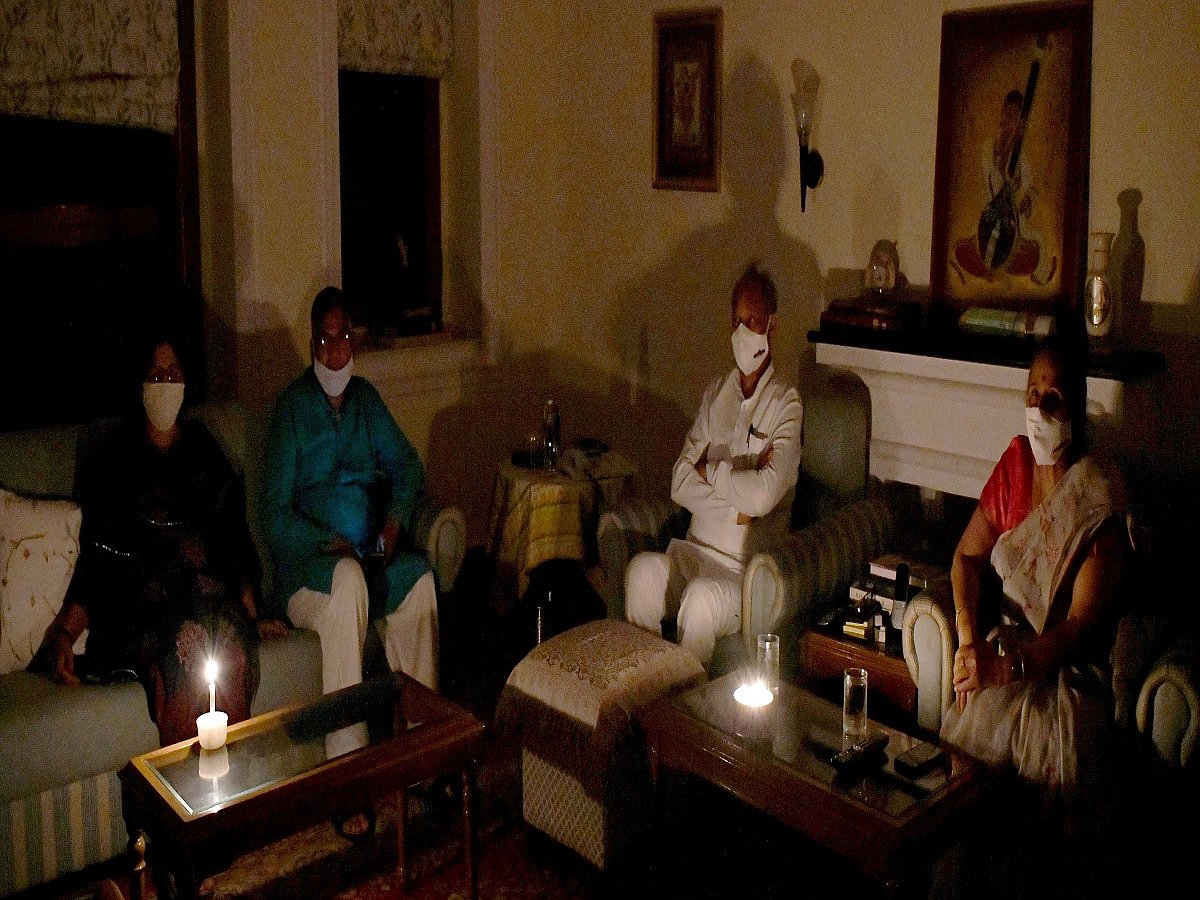 Rajasthan CM Ashok Gehlot observes Earth Hour at official residence, to issue public appeal next year