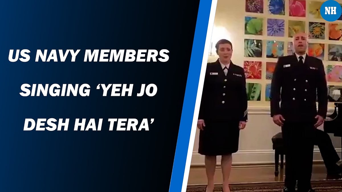 US Navy Members Singing ‘Yeh Jo Desh Hai Tera’