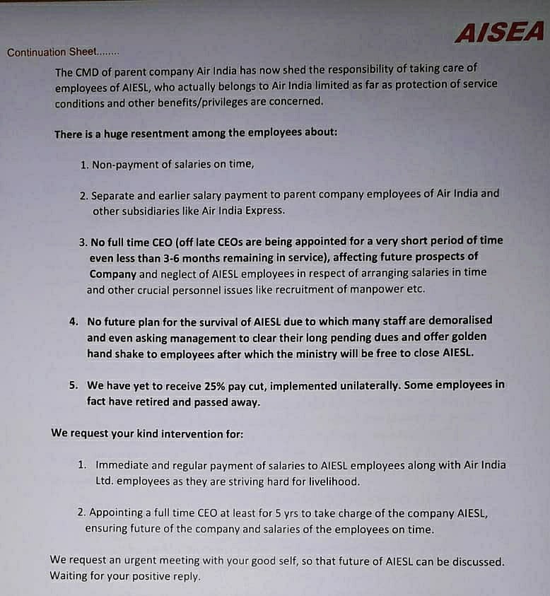 Air India’s technical staff faces salary crisis; Modi govt wants to close down the company, say employees