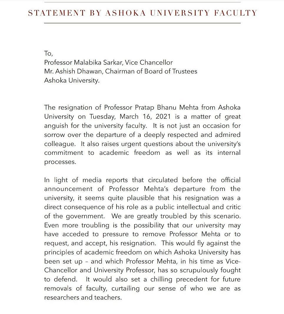 Arvind Subramanian resigns as professor from Ashoka University, two days after Pratab Bhanu Mehta’s ouster