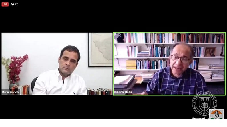 WATCH VIDEO ‘Democracy being strangulated in India’: Rahul Gandhi in conversation with economist Kaushik Basu