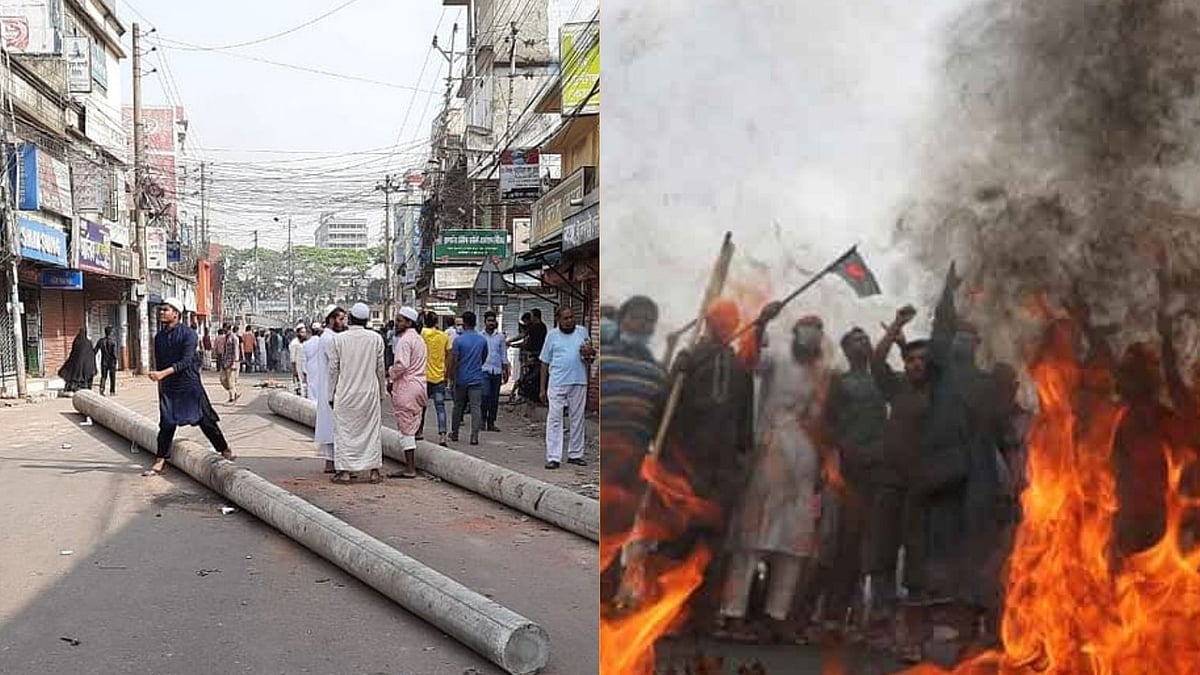 Strike, violent clashes and police firing mark anti-Modi protests in Bangladesh