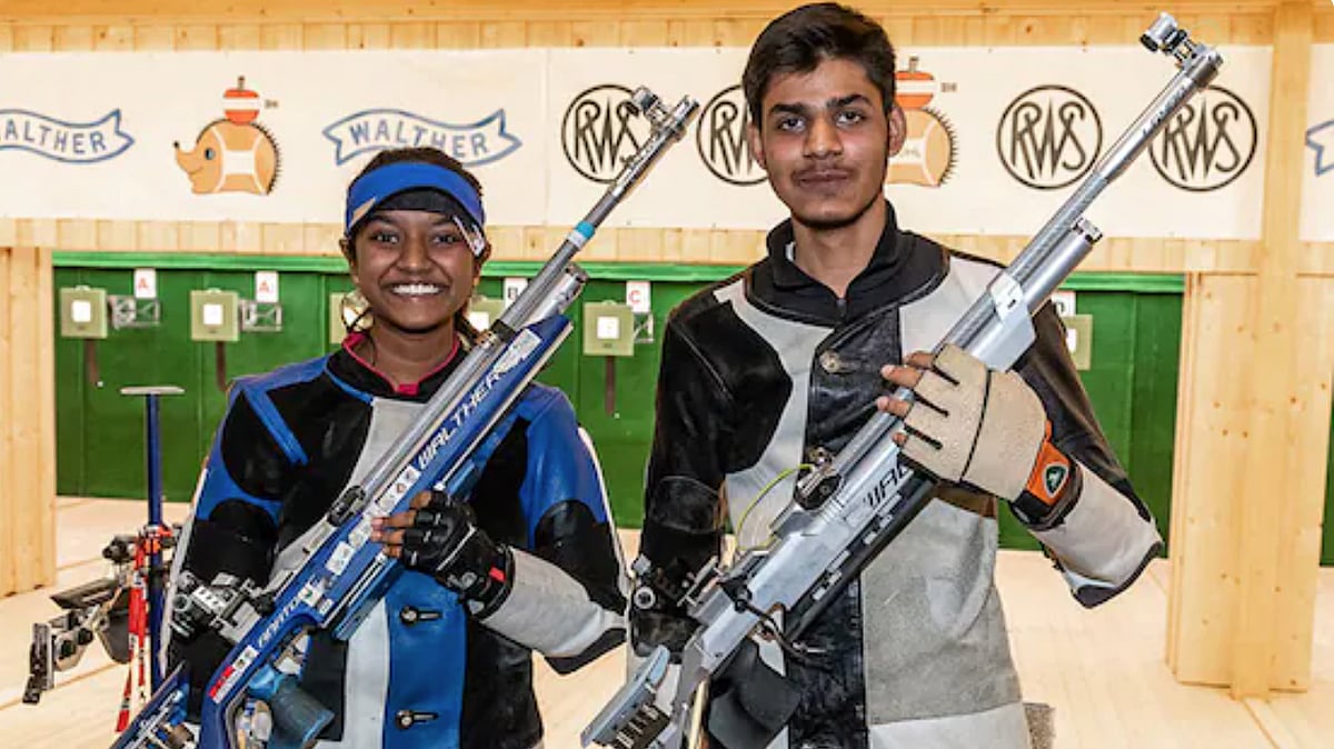 ISSF World Cup: Divyansh, Elavenil claim 10m mixed air rifle gold for India