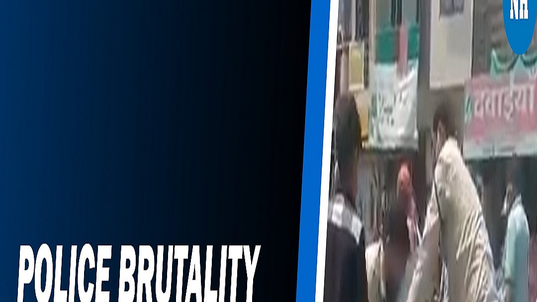 2 cops thrash man for not wearing mask in MP 