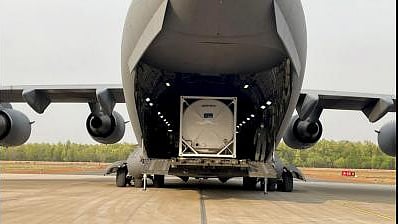 IAF airlifts 9 cryogenic oxygen containers from Dubai, Singapore
