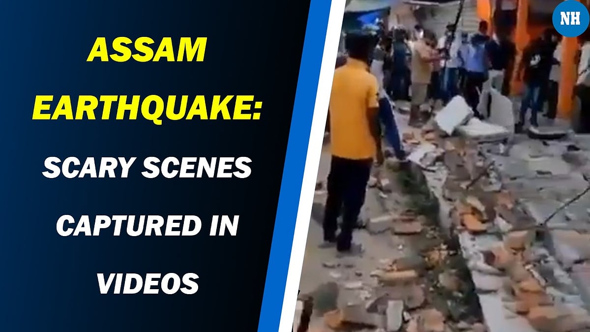 Assam earthquake: Cracked roads, tilted buildings captured in videos 