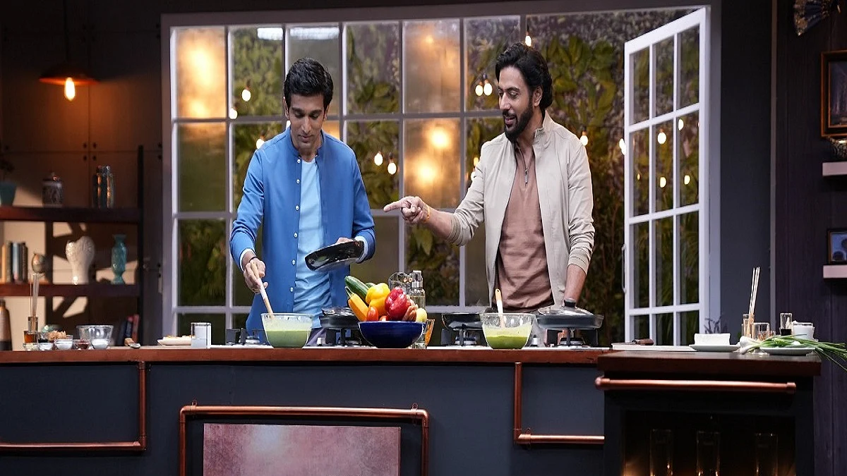 Actor Pratik Gandhi (left)