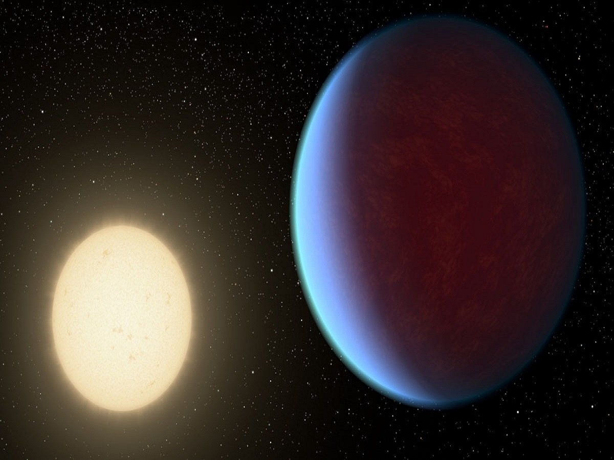 Why this exoplanet is at large distance from sun-like star