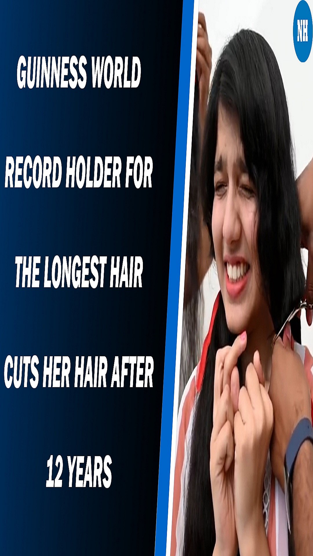 Guinness World Record holder for the longest hair, cuts her hair after 12 years 