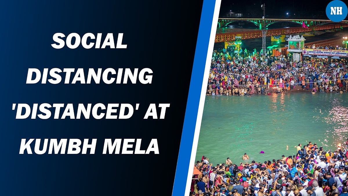  Social distancing ‘distanced’ at Kumbh Mela    