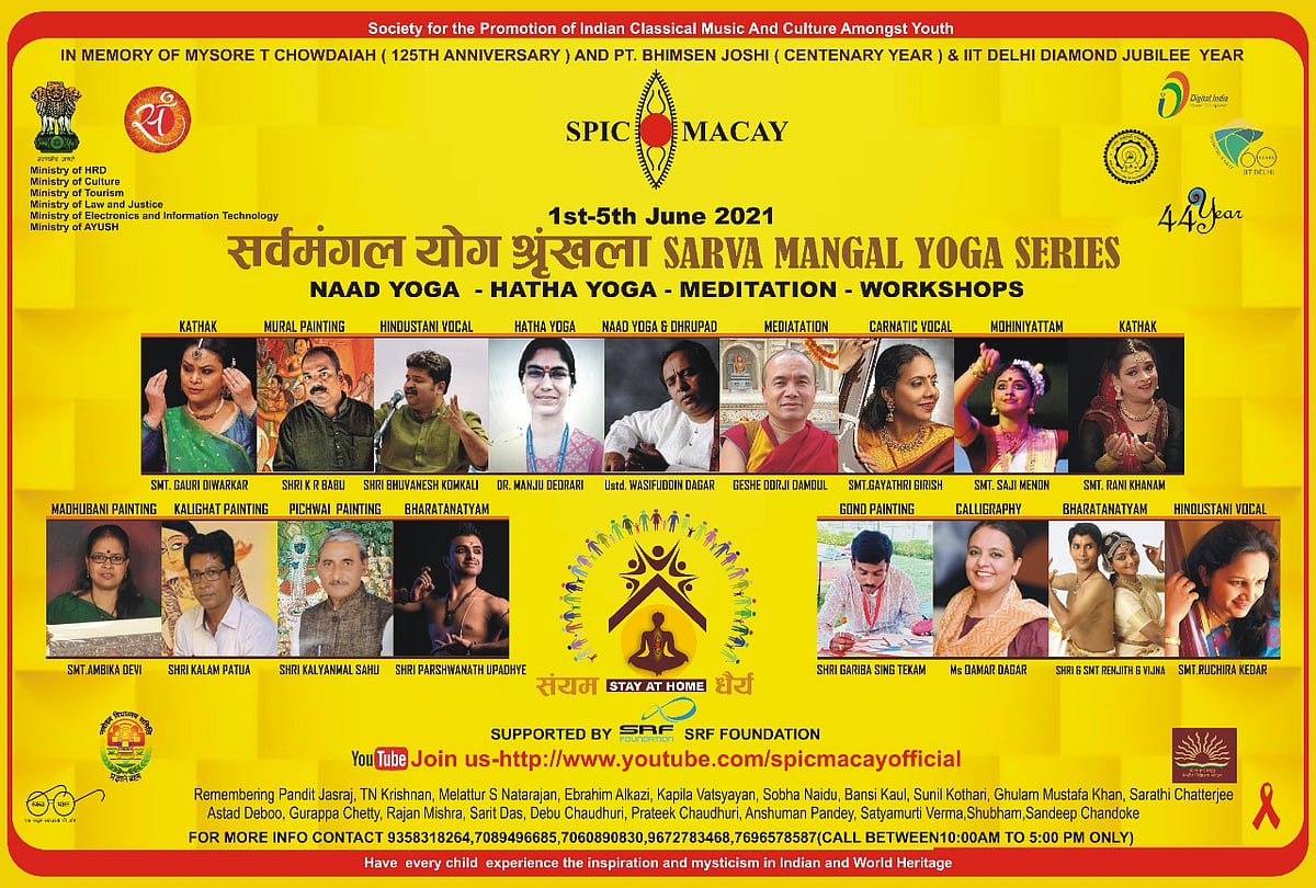 Beat the Covid blues with SPIC MACAY Yog Shivir