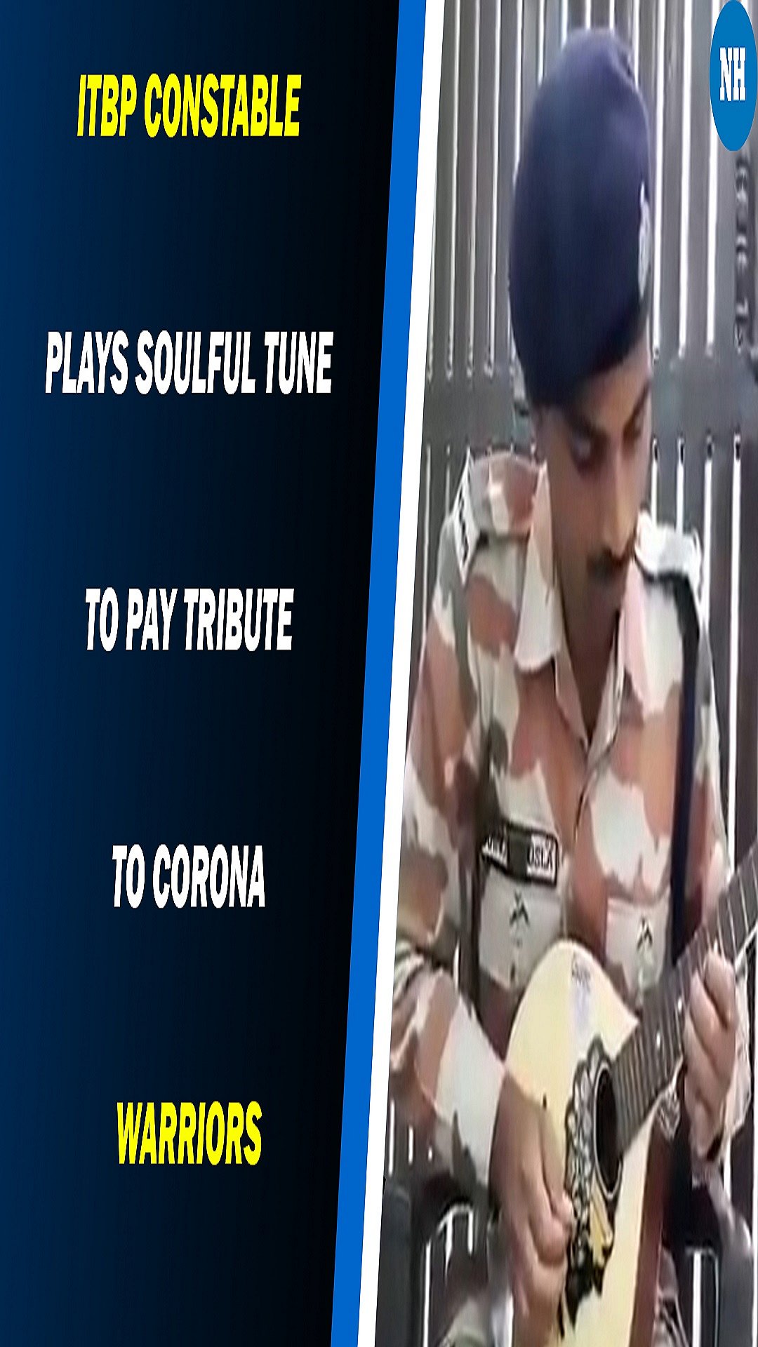 ITBP constable plays soulful tune to pay tribute to Corona Warriors 