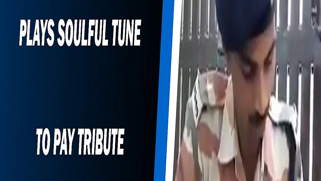ITBP constable plays soulful tune to pay tribute to Corona Warriors