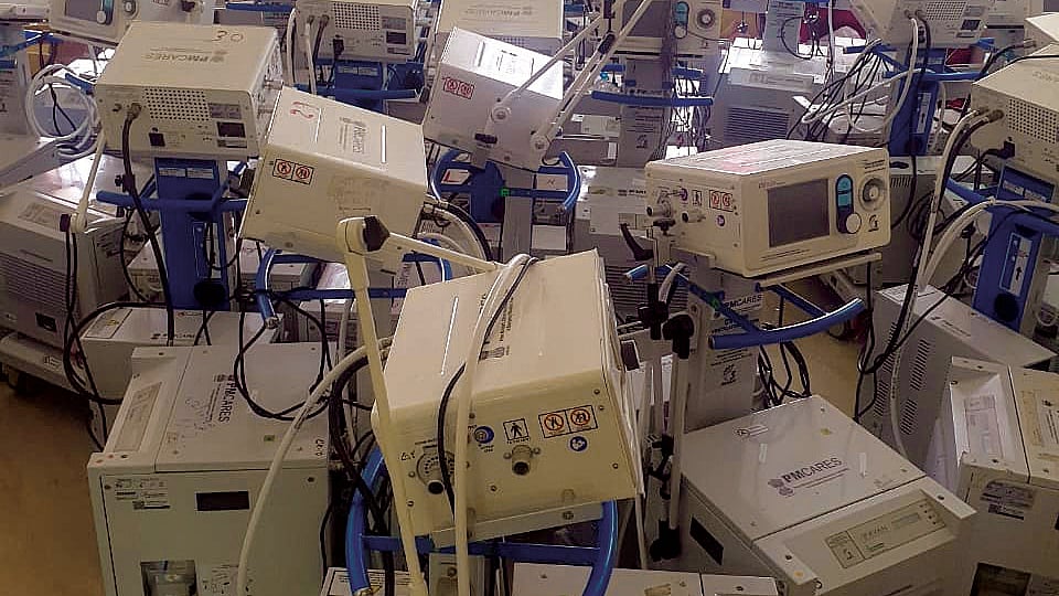 Ventilators are lying unused in most hospitals because operators are not there