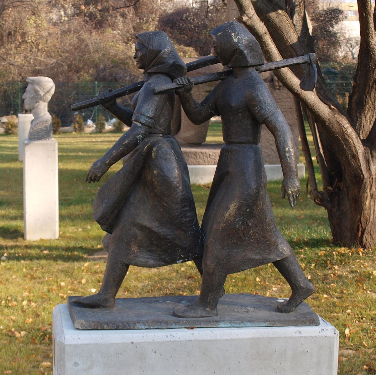 A form of socialist realism at the Museum of Socialist Art, Sofia, Bulgaria
