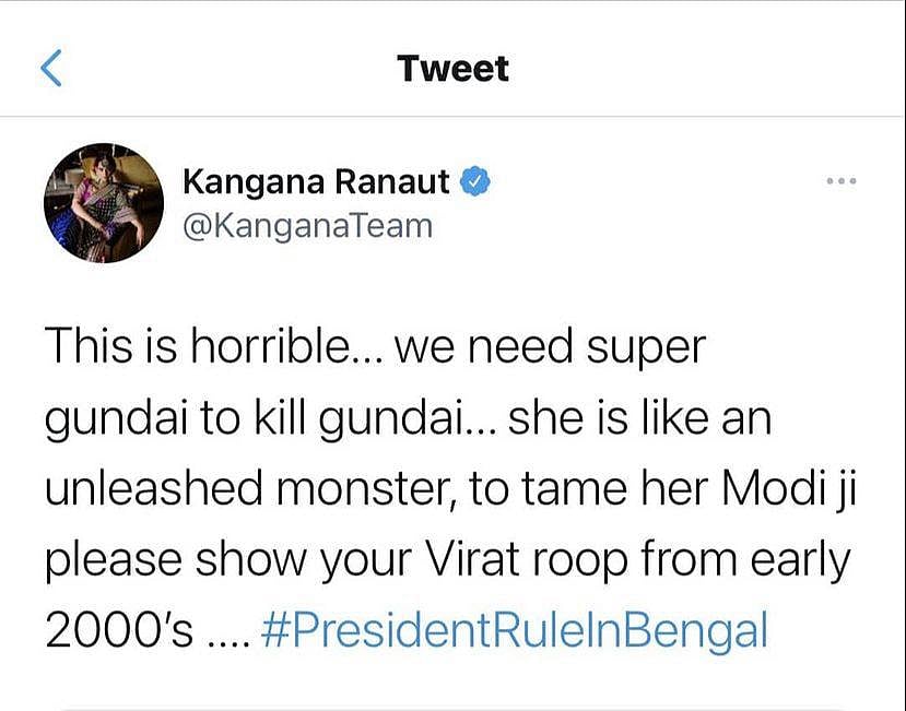 Kangana Ranaut's Twitter account suspended; Kangana calls it 'death of democracy' on Instagram