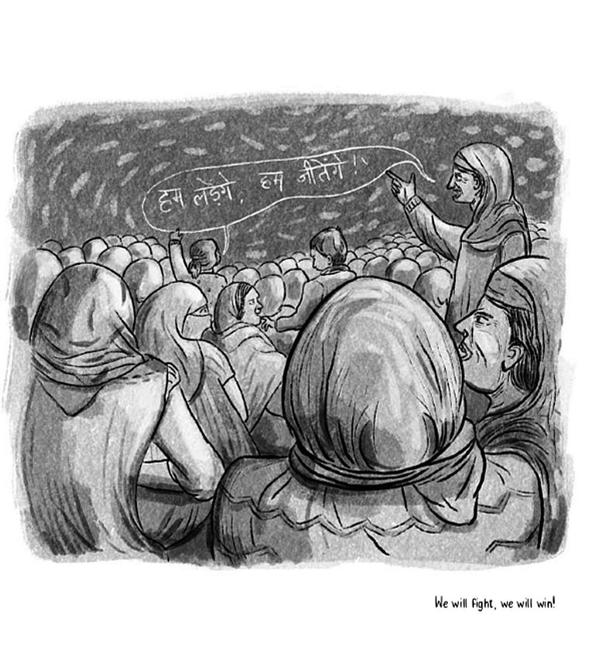 The phenomenon of Shaheen Bagh in sketches