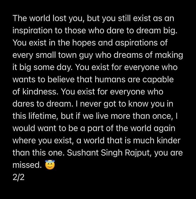Actor Pulkit Samrat remembers Sushant Singh Rajput in a moving message