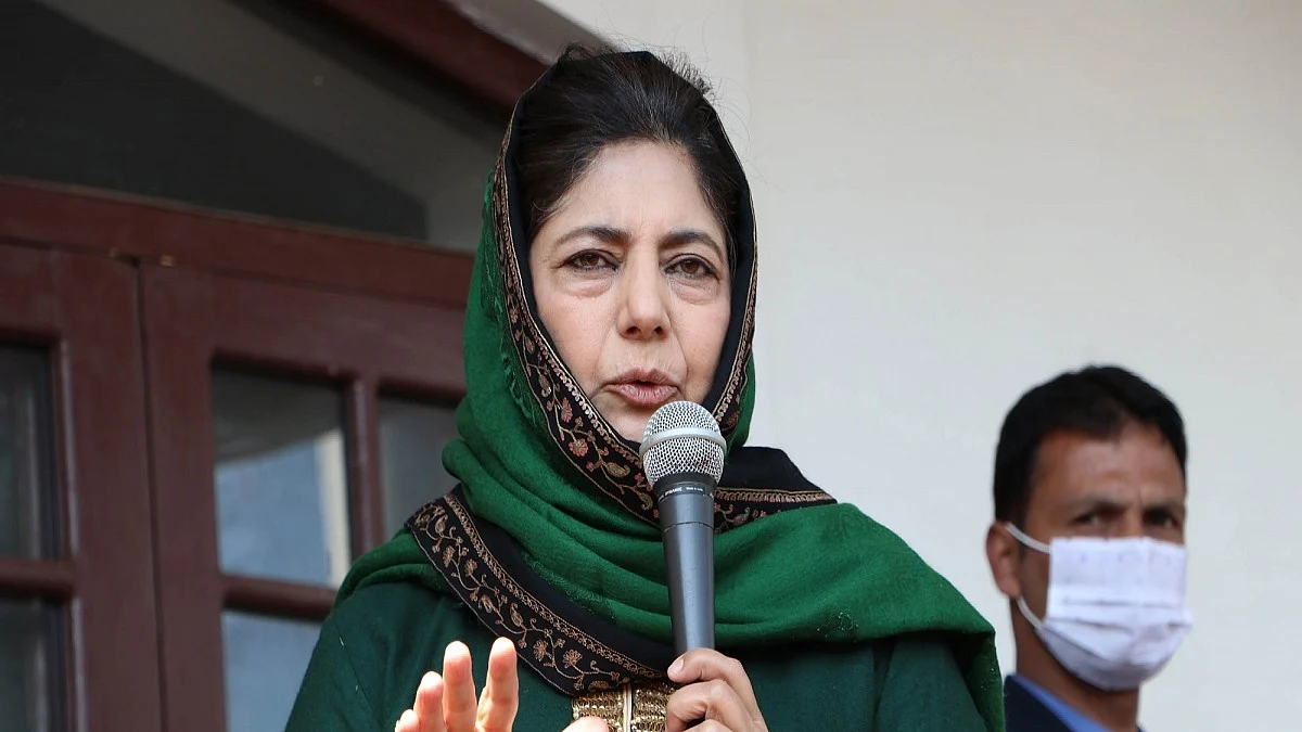 PDP President Mehbooba Mufti (Photo Courtesy: IANS)