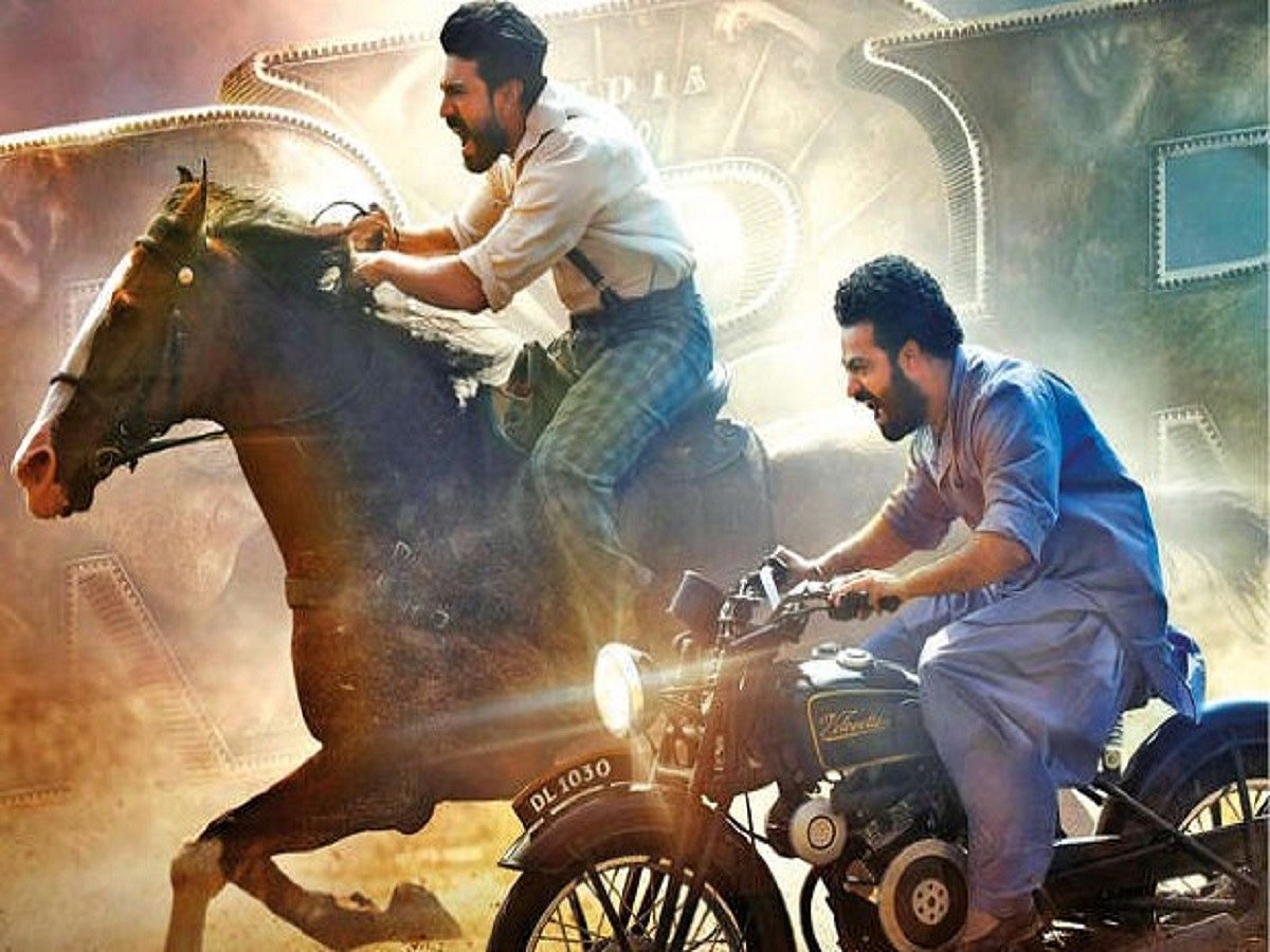 'RRR' nears completion; Ram Charan & NTR start dubbing