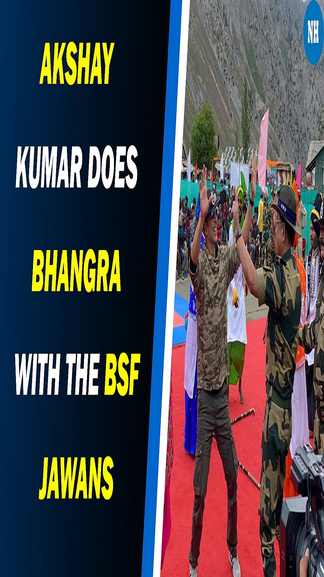 Akshay Kumar does bhangra with the BSF jawans in Jammu and Kashmir 