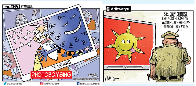 Can the Government take action against cartoonists without complaints and inquiry?   