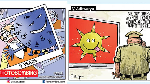 Can the Government take action against cartoonists without complaints and inquiry?
