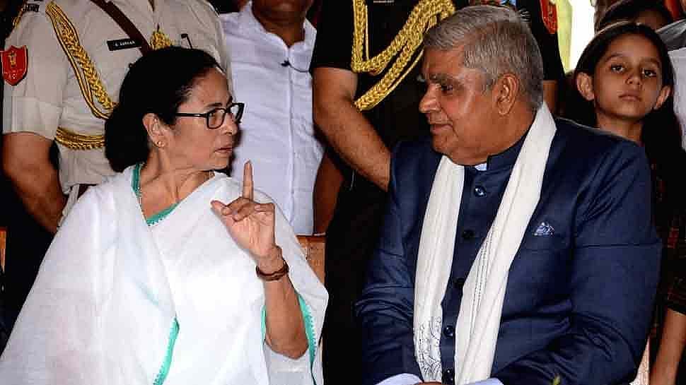 West Bengal CM Mamata Banerjee and Governor Jagdeep Dhankhar