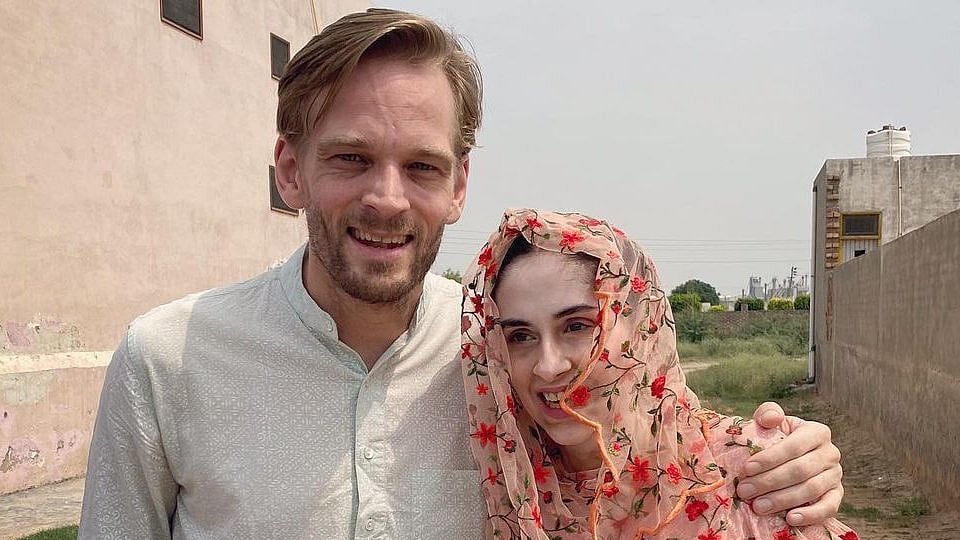 Karl Edward Rice with wife Manisha Mallik