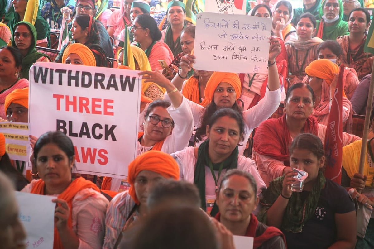 Active participation of women in farmers’ protests against farm laws exposes govt’s false narrative 