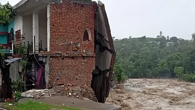 Himachal Pradesh: Cars, buildings swept away in flash floods triggered by heavy rains in Dharamsala