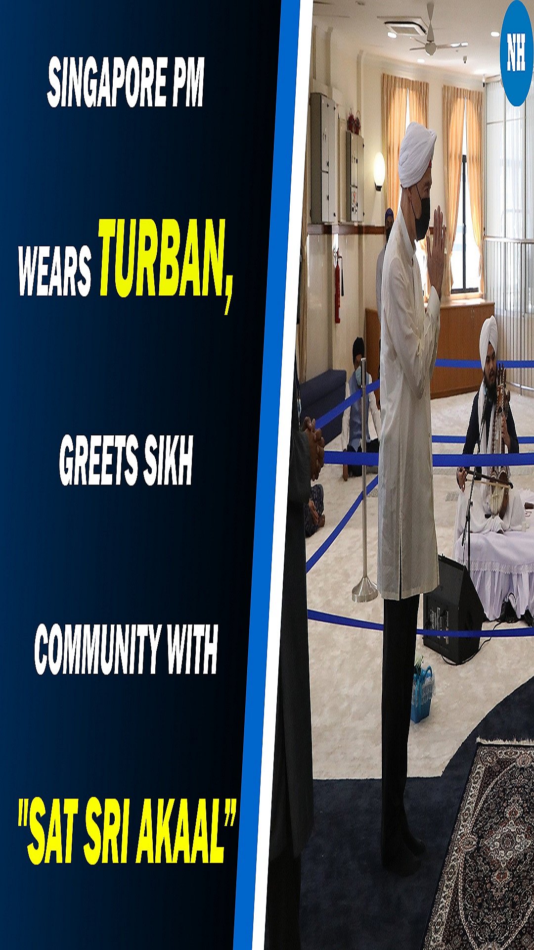 Singapore PM wears turban, greets Sikh community with "Sat Sri Akaal" 