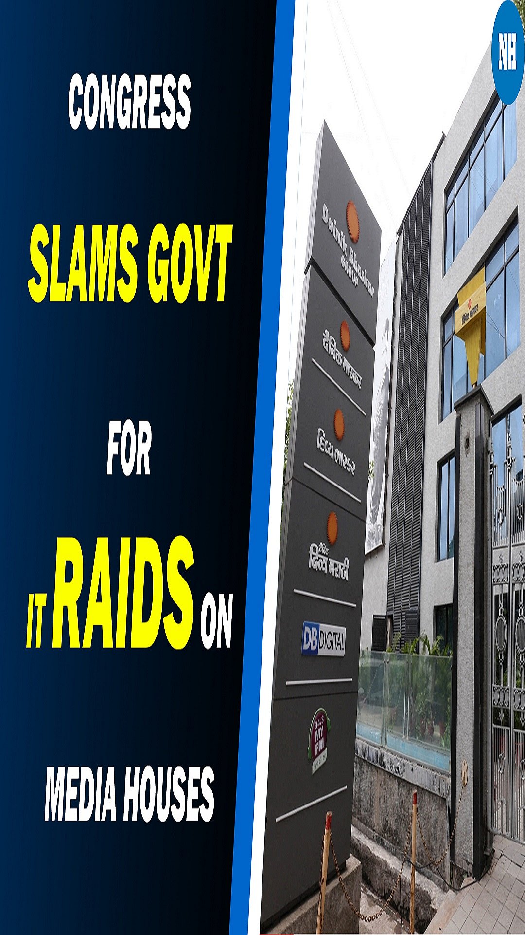 Congress slams govt for IT raids on media houses; calls it a blot on Indian democracy