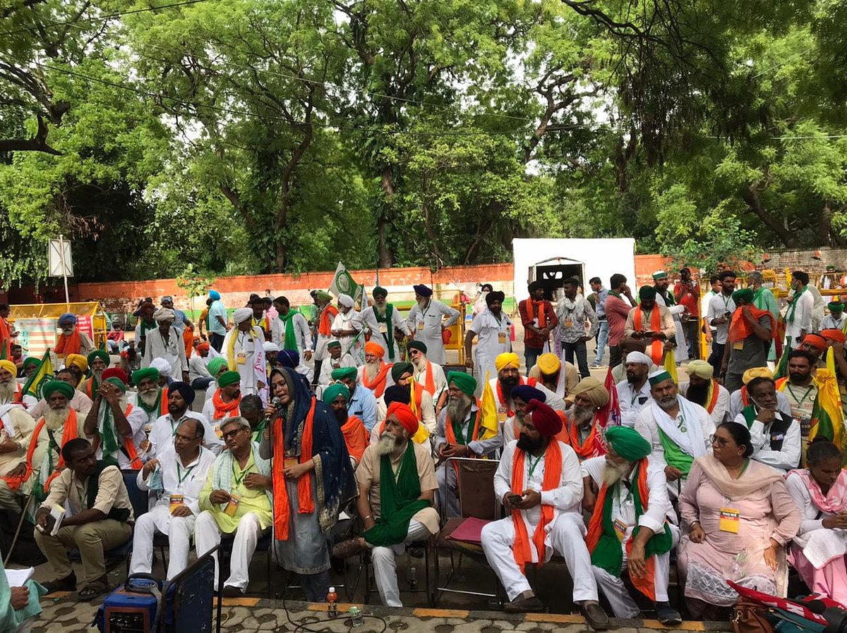 Farmers stage protests at Jantar Mantar, assert they will not leave Delhi till three farm laws are repealed