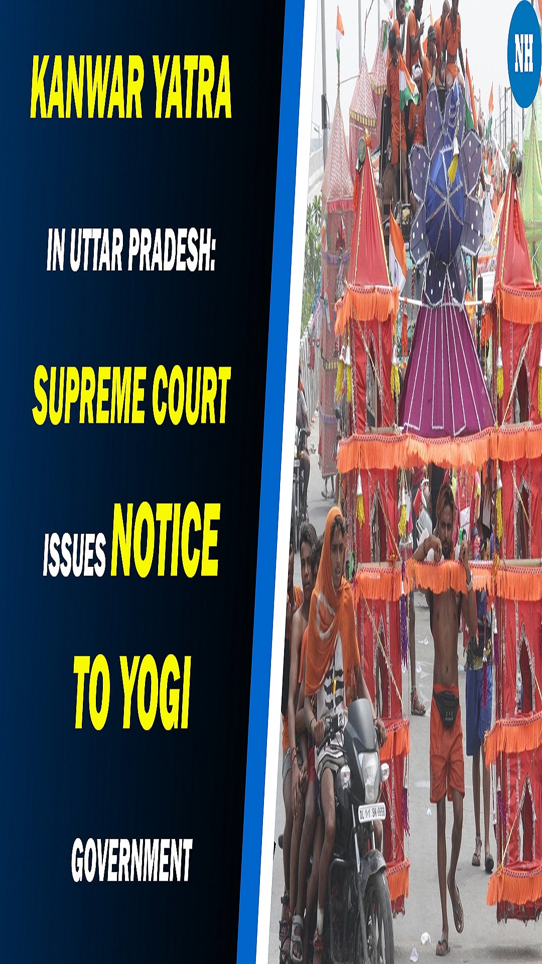 Kanwar Yatra in Uttar Pradesh: Supreme Court issues notice to Yogi government 