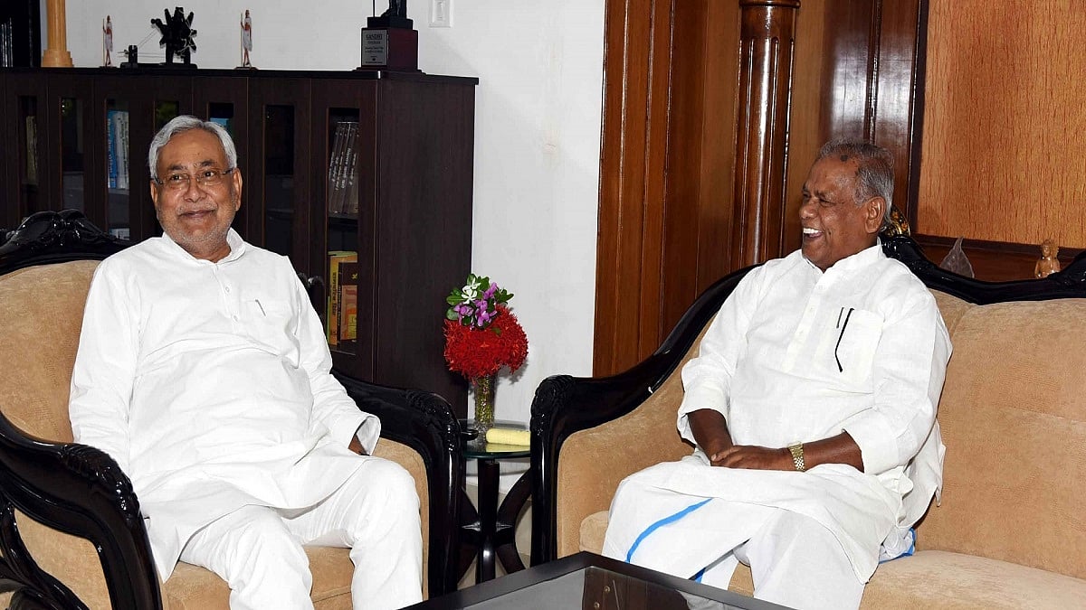 Bihar Chief Minister Nitish Kumar and Jitan Ram Manjhi 