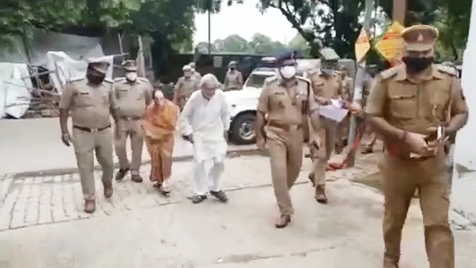 UP Police rescue elderly couple from son, daughter-in-law