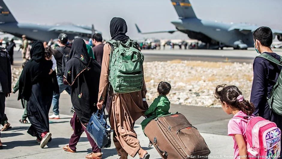 A scene from Kabul airport